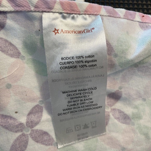 American Girl Star Baker Apron for Big Girls Adult Purple Pink One Size - Picture 8 of 8